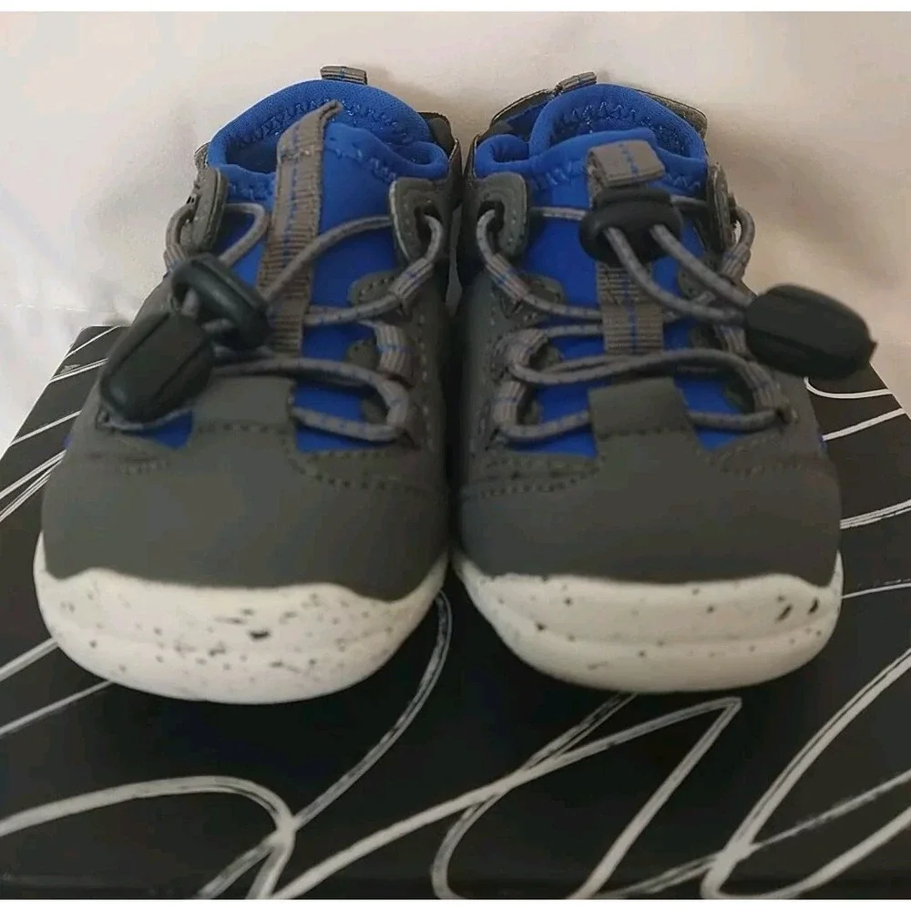 Max + Jake Lil Wade Toddler Sandals Size 6M Gray Blue Waterproof Adjustable